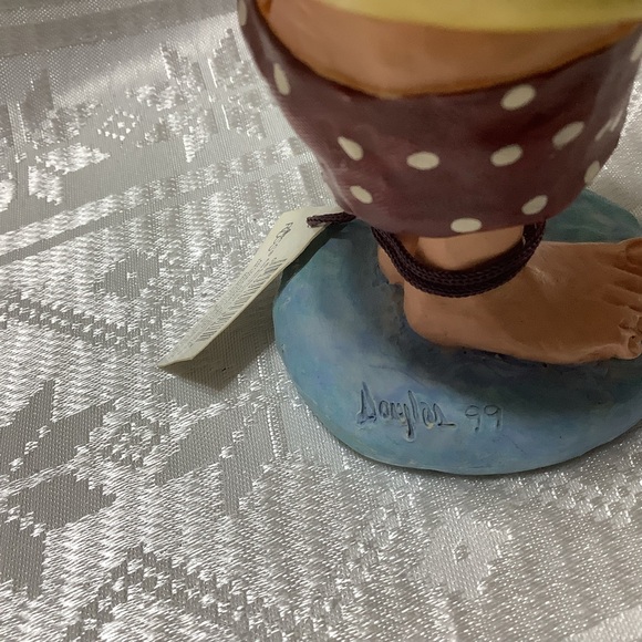 Russ Doug Harris Figurine Let’s Party Item No 13188 Vintage Signed - Picture 5 of 9